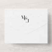 Tout En Un Moderne et chic | Scellez et envoyez, invitation t (Verso)