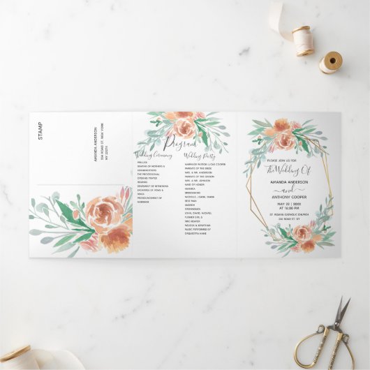 Tout en un programme d'invitation rsvp détails réc (Extérieur)