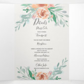 Tout en un programme d'invitation rsvp détails réc (Intérieur au milieu)