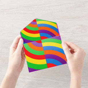 TOUT EN UN RAINBOW INVITATION GREETING PACKAGE