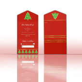 Tout En Un Red & Green All in One Christmas Event Invitation