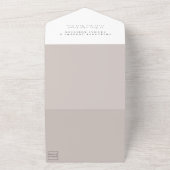 Tout En Un Simple, moderne, mariage dans une seule invitation (Dehors)