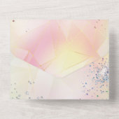 TOUT EN UN Unicorne Invitation Anniversaire (Verso)