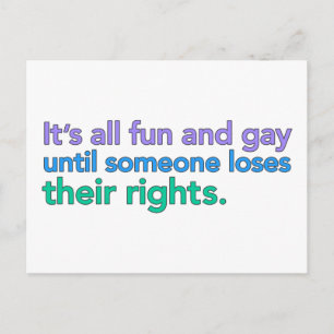 Tout est amusant et gay jusqu'à... Cartes postales