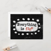 Tout Est Beau Carte De Voeux (Devant/Arrière en situation)