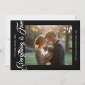 Tout Est Beau Joyeux Carte De Noël Familial (Devant)