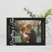 Tout Est Beau Joyeux Carte De Noël Familial (Debout devant)