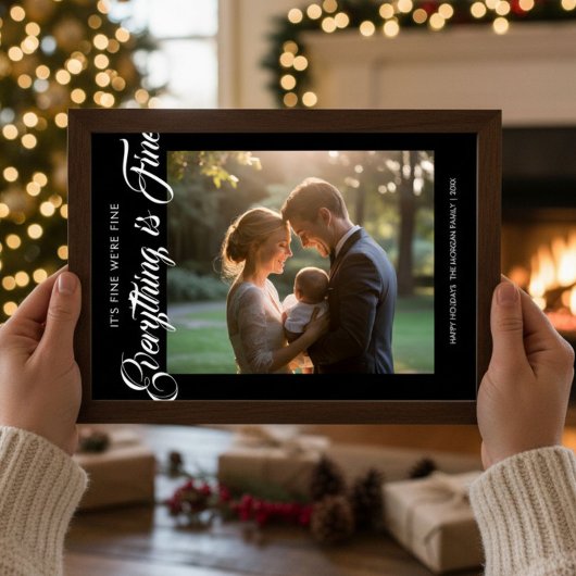 Tout Est Beau Joyeux Carte De Noël Familial