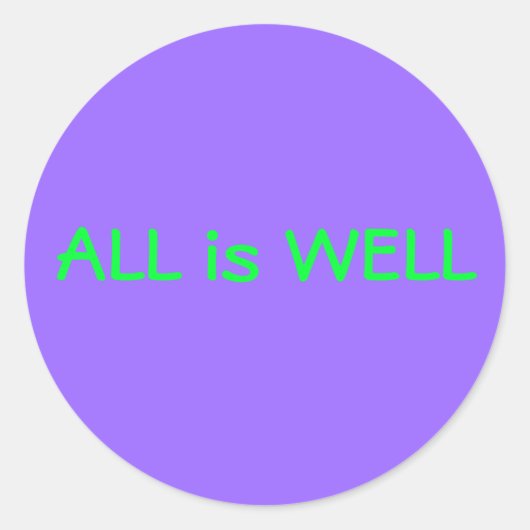 Tout est bien autocollant violet (Devant)