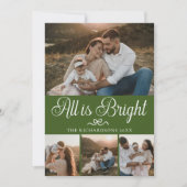 Tout est brillant Carte de Noël Forest Green Multi (Devant)