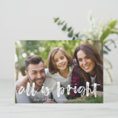 Tout est brillant photo carte de vacances (Debout devant)