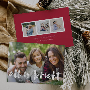 Tout est brillant photo carte de vacances
