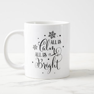 Tout est calme /Citation de Noël/ Mug personnalisé