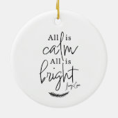 Tout est calme Tout est lumineux moderne ornement (Dos)