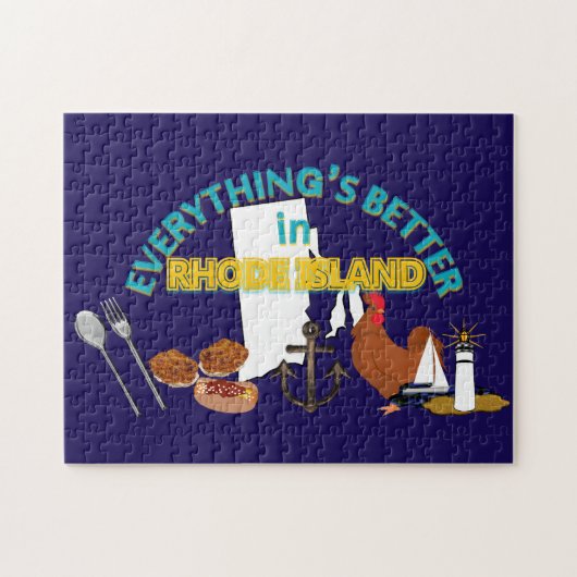 Tout est meilleur dans le puzzle d'Île de Rhode (Horizontal)