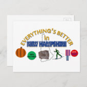 Tout est mieux dans la carte postale New Hampshire (Devant / Derrière)