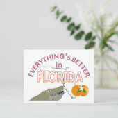 Tout est mieux en Floride Carte postale (Debout devant)
