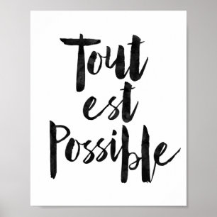 Tout Est Mogelijk Poster