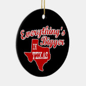 Tout est plus grand au Texas | Ornement noir rouge (Droite)