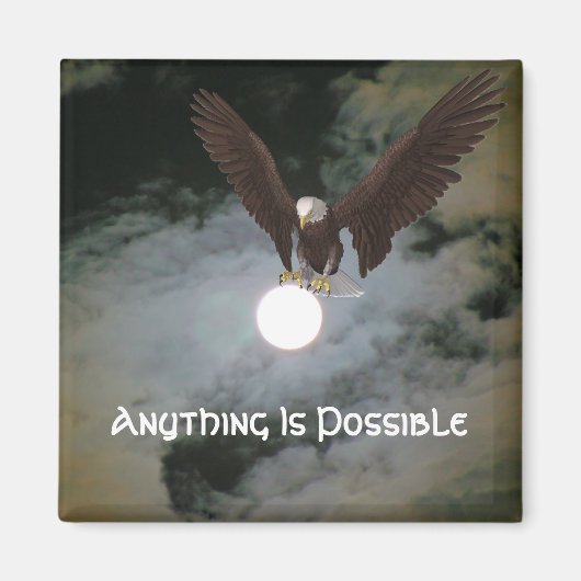 Tout est possible Aigle Magnet Inspirationnel (Devant)