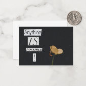 Tout est possible Carte de voeux (Devant/Arrière en situation)