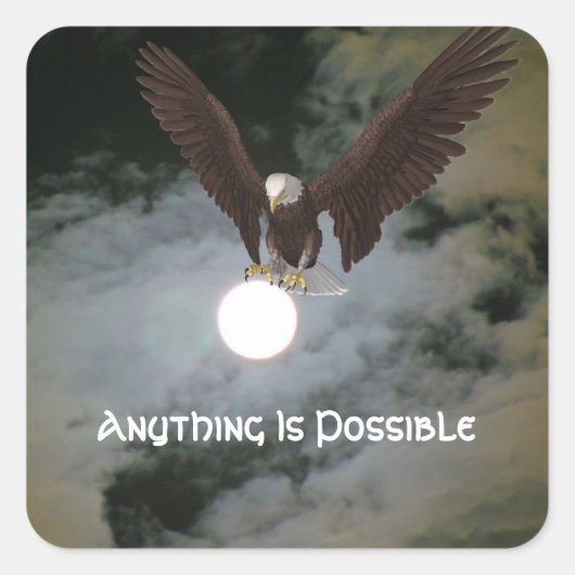 Tout est possible Eagle Inspirational Sticker (Devant)