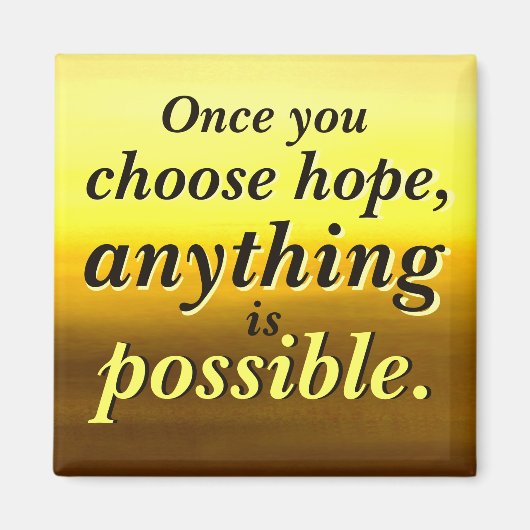 Tout est possible Magnet Hope (Devant)