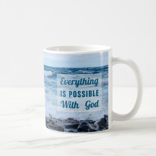 Tout est possible Motivational Beach Mug (Droite)
