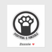 Tout est un Sticker Pawpossible (Feuille)