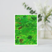 Tout est vert carte postale (Debout devant)