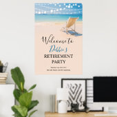 TOUT ÉVÉNEMENT - Affiche de bienvenue de plage (Bureau à domicile)