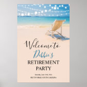 TOUT ÉVÉNEMENT - Affiche de bienvenue de plage (Devant)