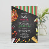 TOUT ÉVÉNEMENT - Dîner Italien Invitation Annivers (Debout devant)