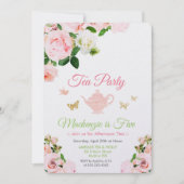 TOUT ÉVÉNEMENT - Floral Tea Party Invitation (Devant)