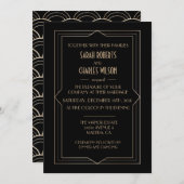 TOUT ÉVÉNEMENT - Great Gatsby Art Déco Invitation (Devant / Derrière)