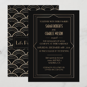 TOUT ÉVÉNEMENT - Invitation Art Déco Gatsby le Mag