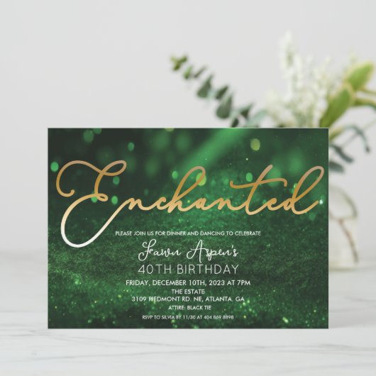 TOUT ÉVÉNEMENT - Invitation de forêt enchantée (Debout devant)