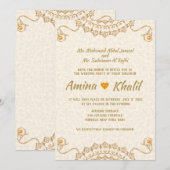 TOUT ÉVÉNEMENT - Invitation de mariage arabe pour (Devant / Derrière)