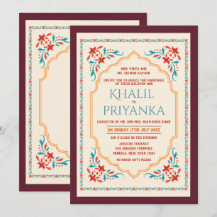 TOUT ÉVÉNEMENT - Invitation de mariage indien pour