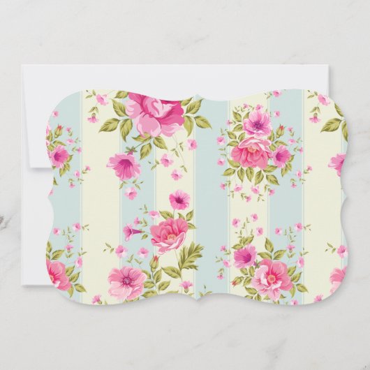 Tout événement Invitation florale (Dos)