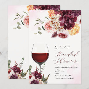 TOUT ÉVÉNEMENT - Invitation Florale Verre à Vin