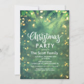 TOUT ÉVÉNEMENT - Invitation Lumières Vert Éclat (Devant)