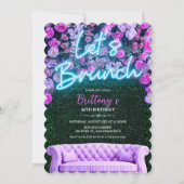 TOUT ÉVÉNEMENT - Neon Brunch Floral Invitation (Devant)