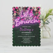 TOUT ÉVÉNEMENT - Neon Brunch Floral Invitation (Debout devant)