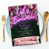 TOUT ÉVÉNEMENT - Neon Brunch Floral Invitation