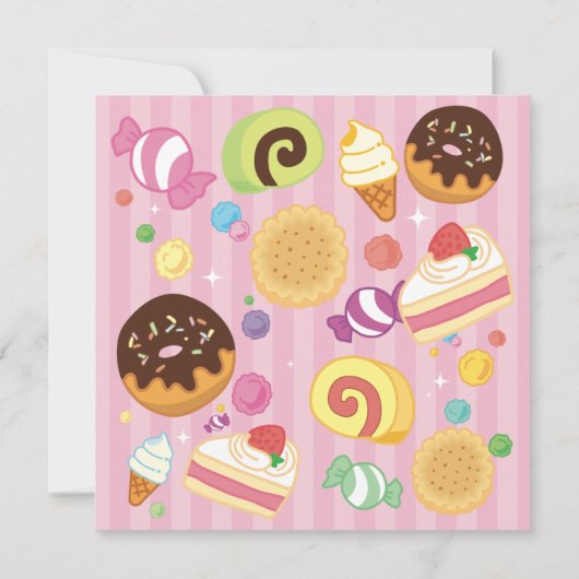 Tout événement Sweets Invitation (Dos)