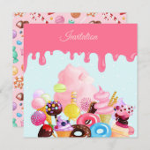 Tout événement Sweets Invitation (Devant / Derrière)