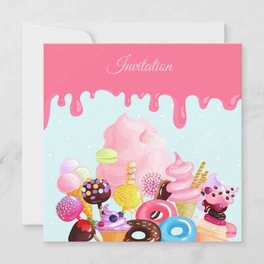 Tout événement Sweets Invitation (Devant)