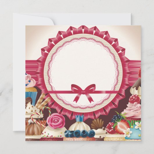 Tout événement Sweets Invitation (Dos)