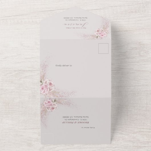 Tout flou en un seul Faire-part de mariage RSVP (Dehors)